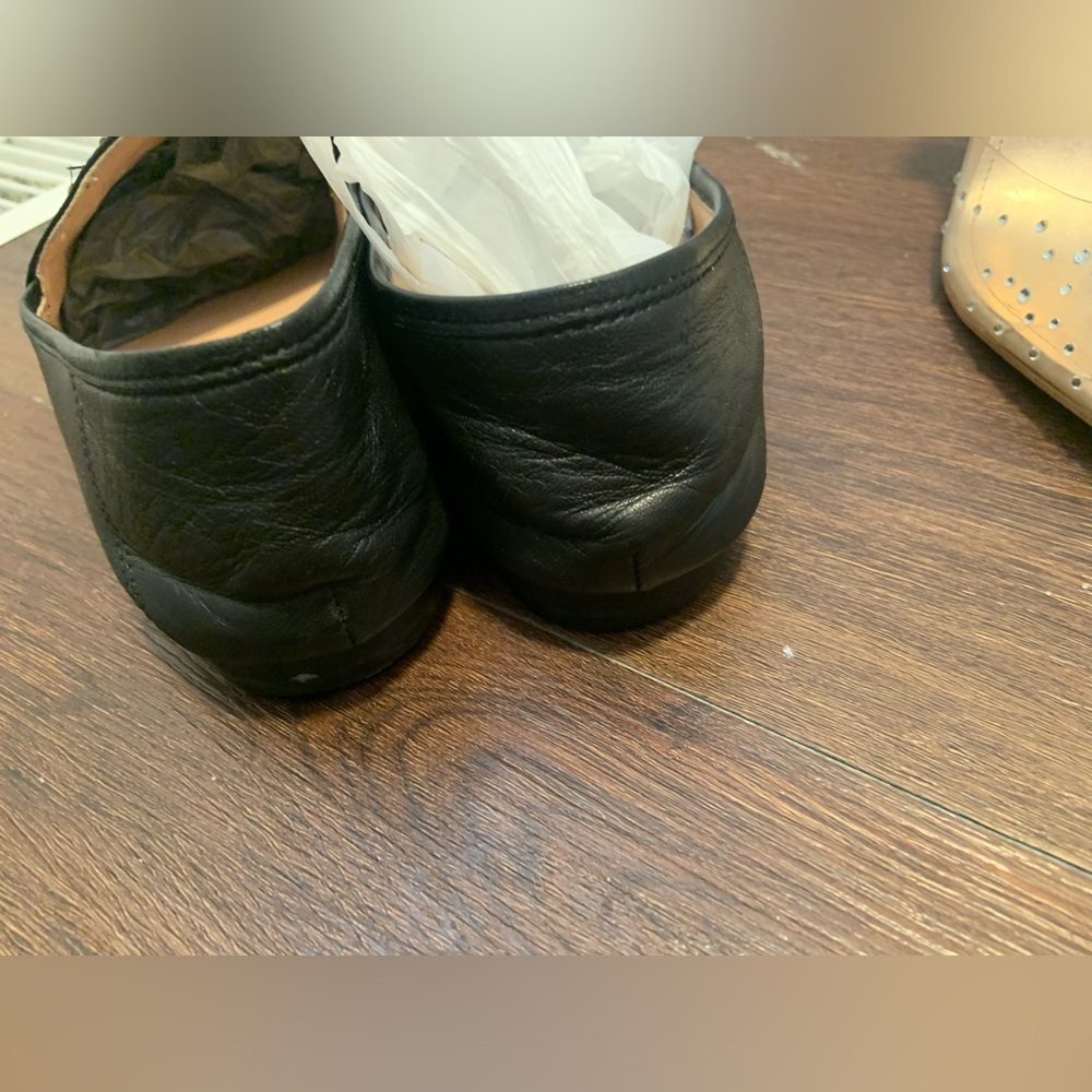 Hanna coach lambs leather loafers logo chain fall black casual classic $280 - Picture 10 of 10